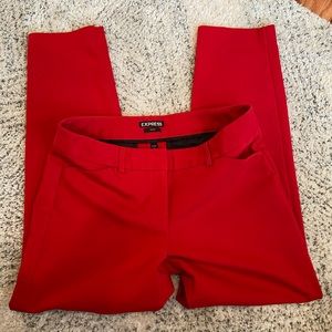 Red Express Editor Cropped Pants